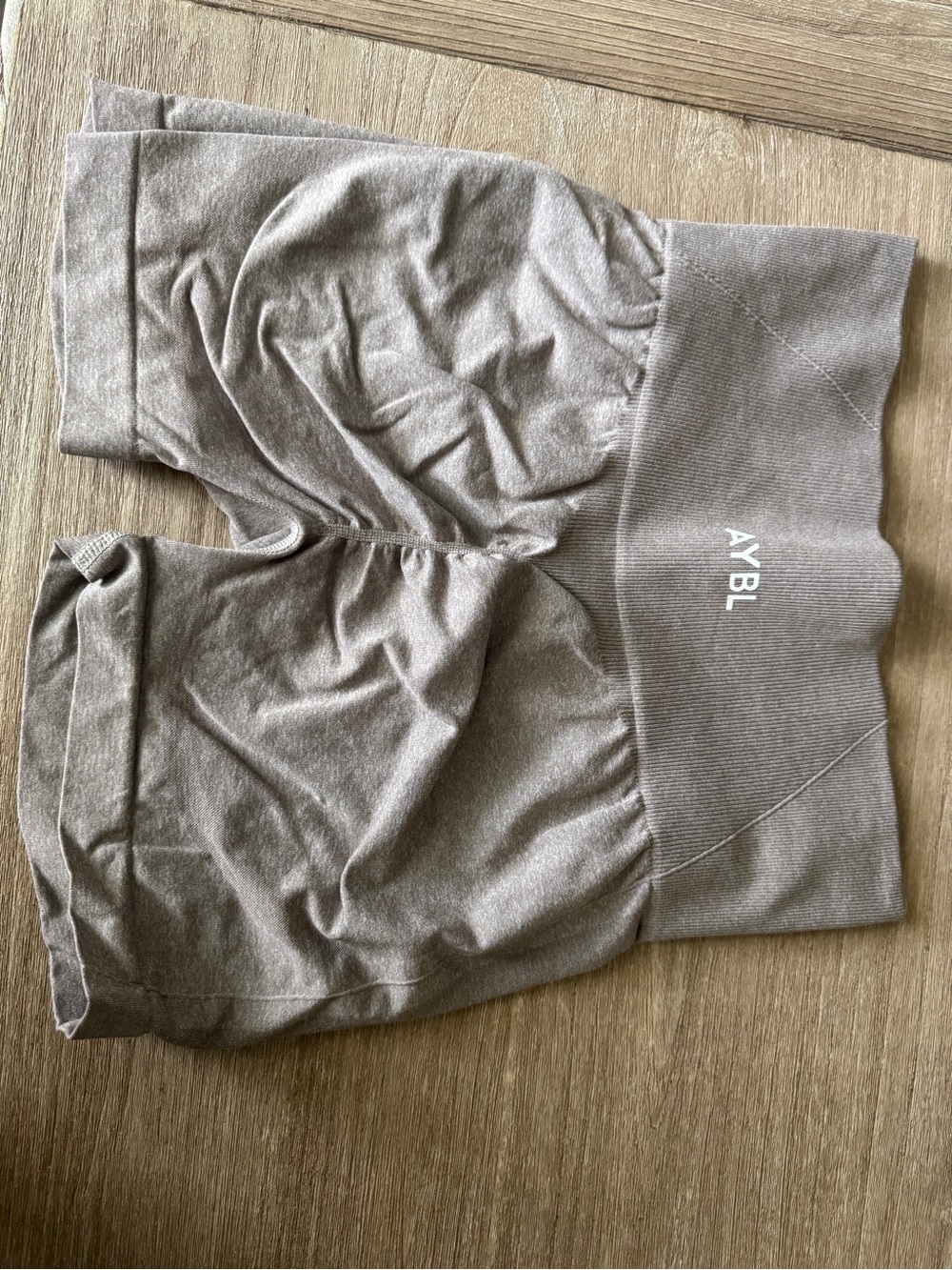 AYBL Seamless High-Waist Leggings in Taupe Beige